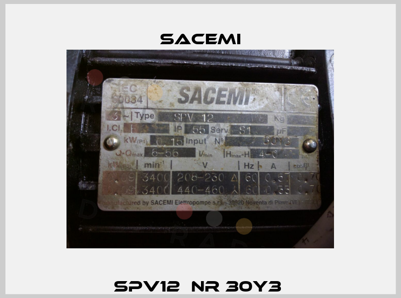 SPV12  Nr 30Y3  Sacemi
