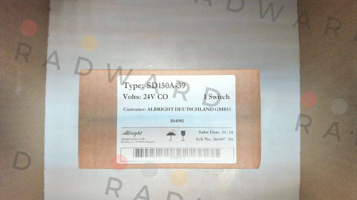 SD 150 A-39 24V CO Albright