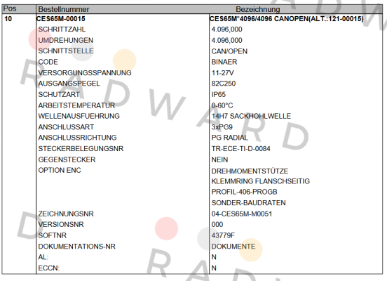 CES65M-00015 TR Electronic