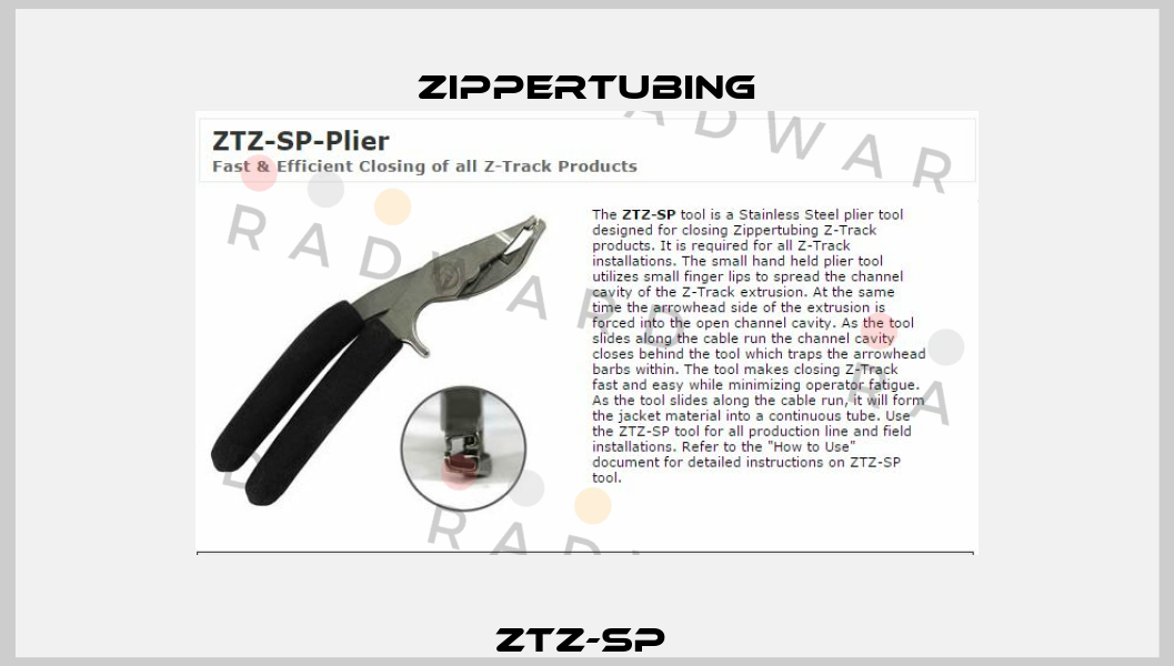 ZTZ-SP  Zippertubing