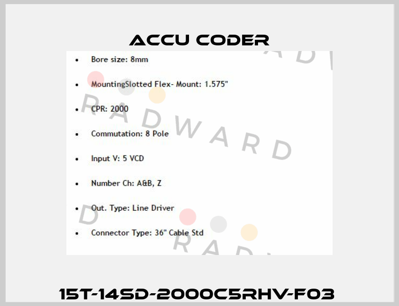 15T-14SD-2000C5RHV-F03  ACCU-CODER