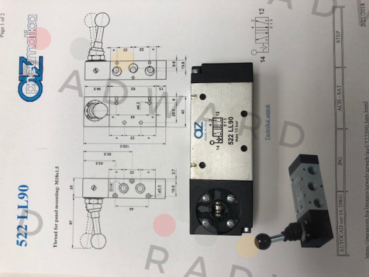 522 LL90 /  01.057.4 AZ Pneumatica