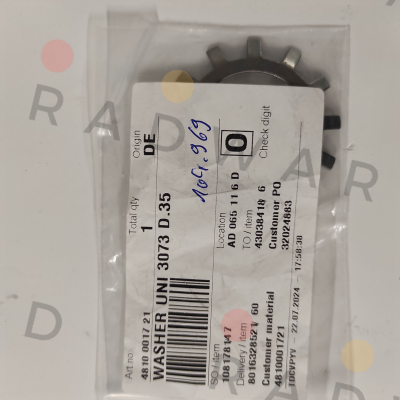 Lock washer  481001721 Varisco pumps