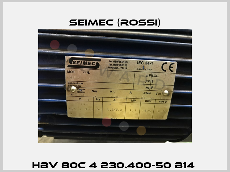 HBV 80C 4 230.400-50 B14  Seimec (Rossi)