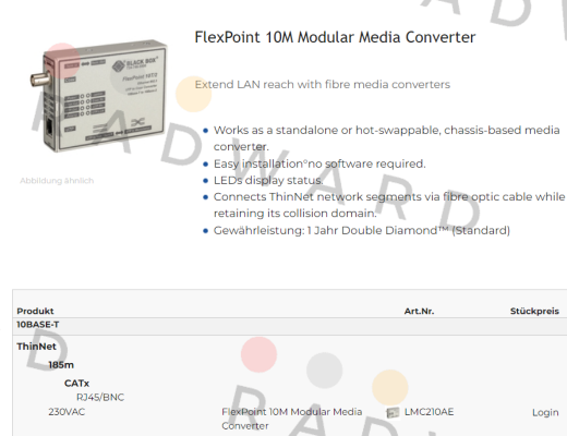 LMC210AE Black Box