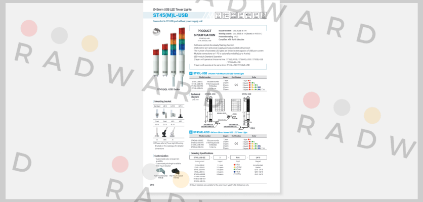 ST56EL-USB-BZ-3-RAG-LB18 Qlight