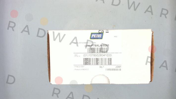 P78ALA-9351 (P78A) 7/16" UNF Johnson Controls