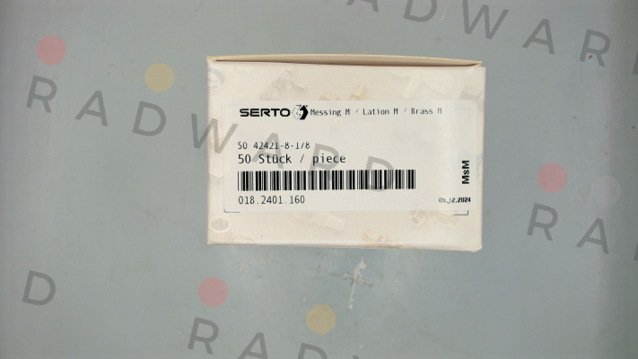 P/N: 018.2401.160, Type: SO 42421-8-1/8 Serto
