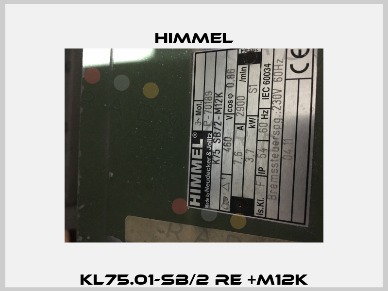 KL75.01-SB/2 Re +M12K HIMMEL