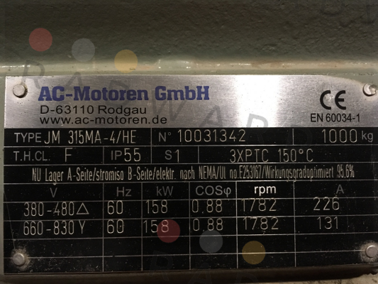 ACM 315 MA-4/PHE AC Motoren