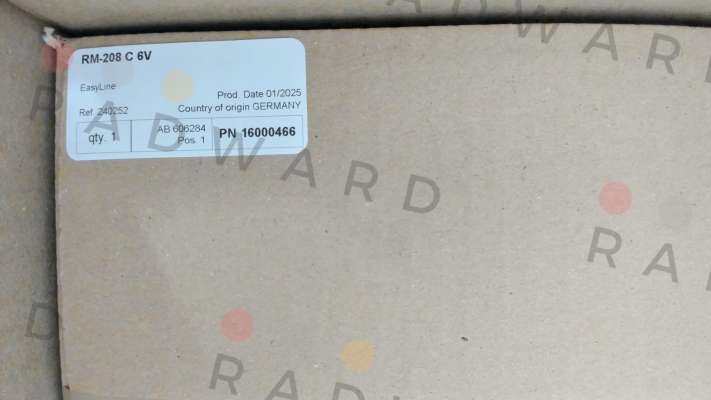 RM-208 C 6V IN 24V= Reco