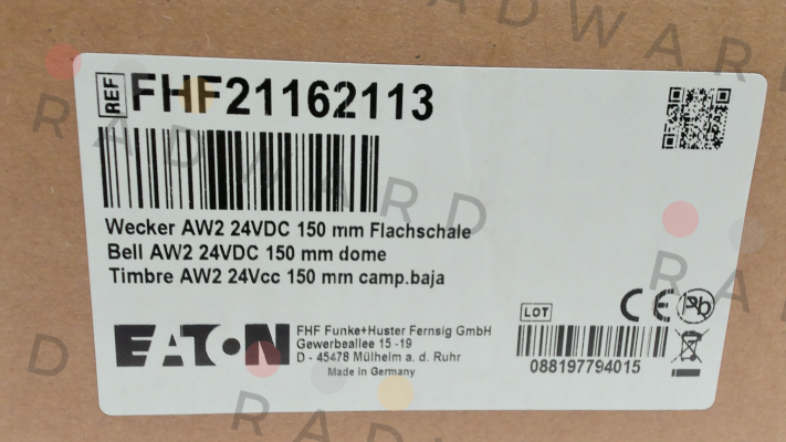 P/N: FHF21162113, Type: AW2 FHF