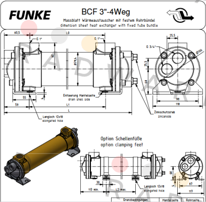 BCF 304-B15-4Weg Funke