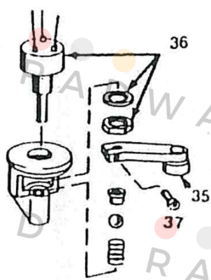 Index 37 Screw for lever Midori