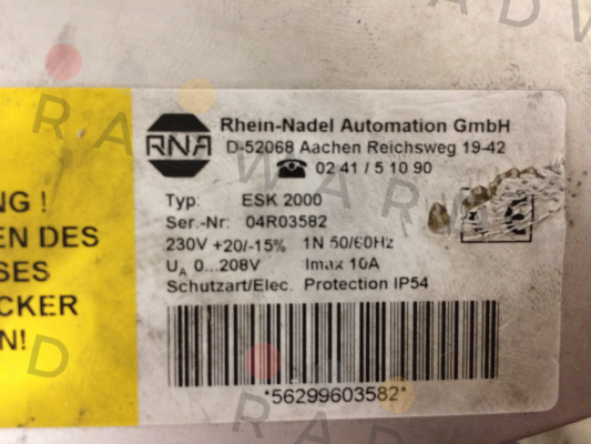 31003561 , type ESK-2000  RNA