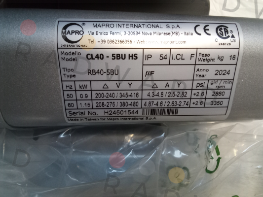 CL 40 HS kW0,9 MAPRO International