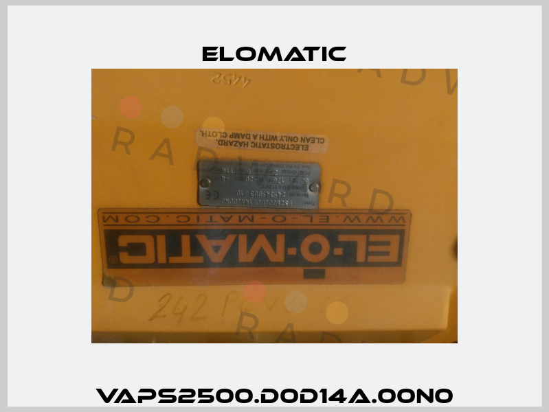VAPS2500.D0D14A.00N0 Elomatic