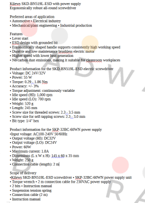 SKD-BN519L-ESD with power supply SKP-32BC-60WN Kilews