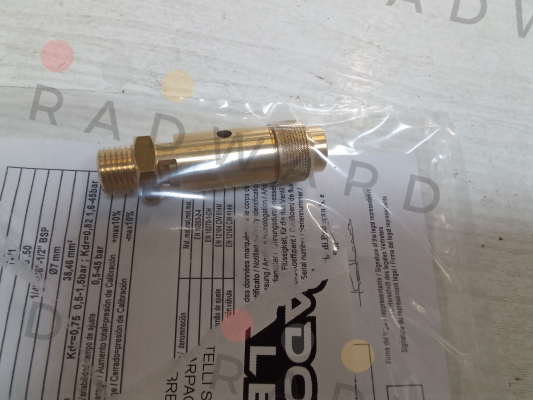 VSPV1/4/TW1 1/4" PADOVAN VALERIO