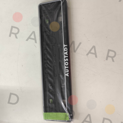 2x AUTOSTADT Kennzeichenhalter - schwarz / weiß oem-teile24