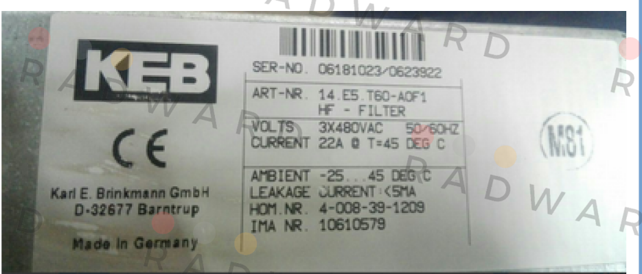 14.E5.T60-A0F1  LAIPPLE KEB