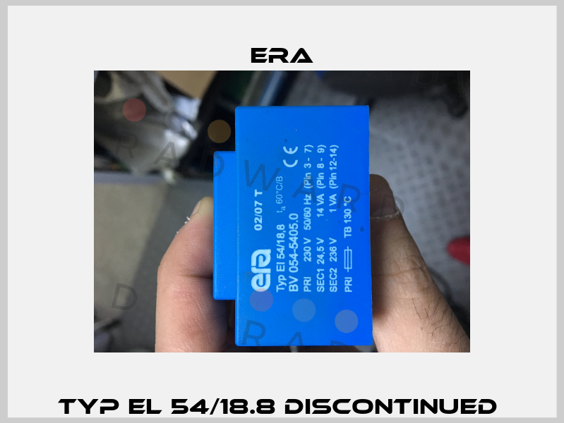 Typ El 54/18.8 discontinued  Era