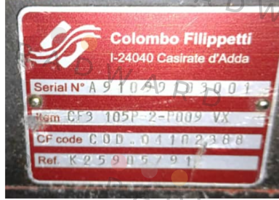 CF3 105P-2-P009 VX Colombo Filippetti