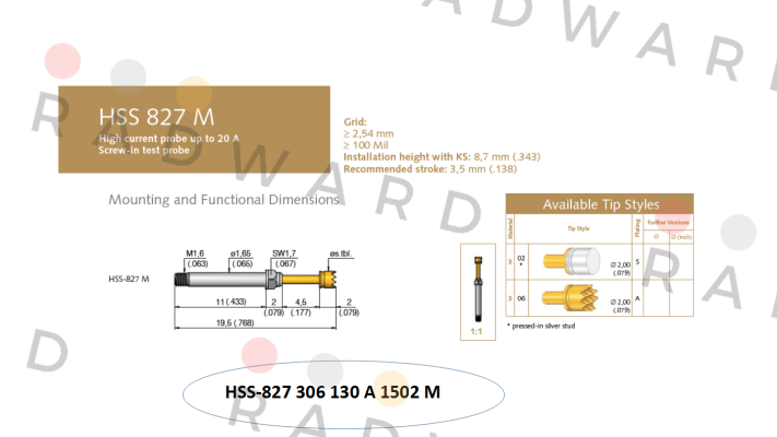 HSS-827 306 130 A 1502 M  Ingun
