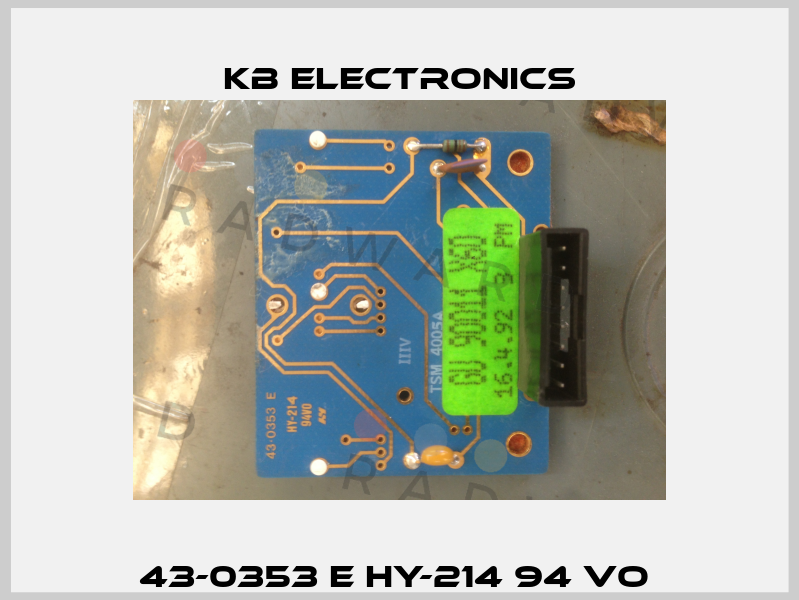 43-0353 E HY-214 94 VO  KB Electronics