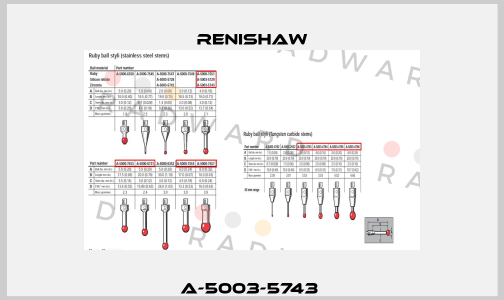 A-5003-5743  Renishaw