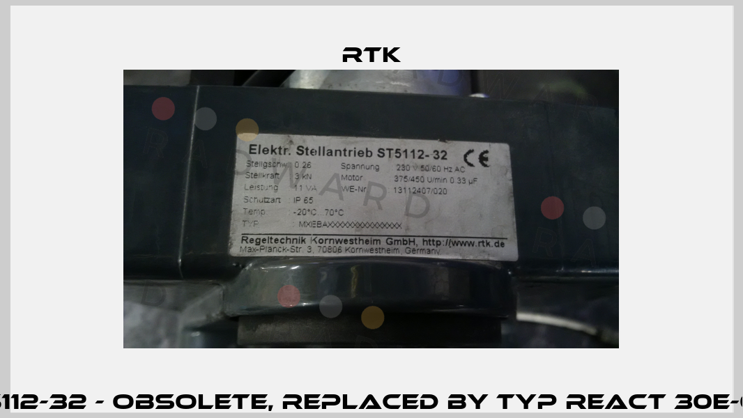 ST5112-32 - obsolete, replaced by Typ REact 30E-028 RTK