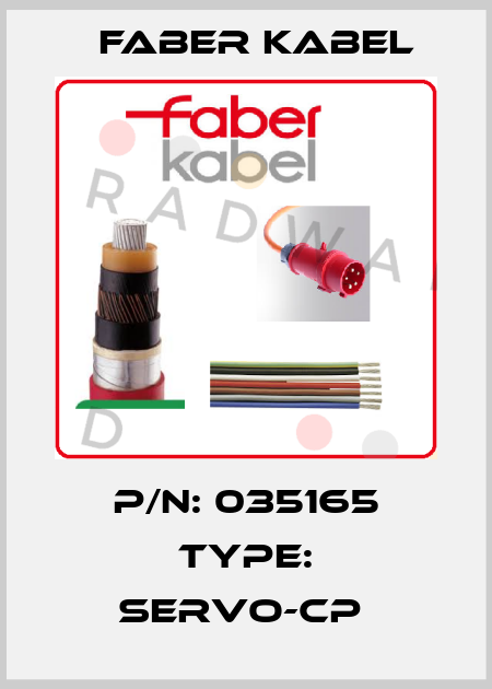 P/N: 035165 Type: SERVO-CP  Faber Kabel