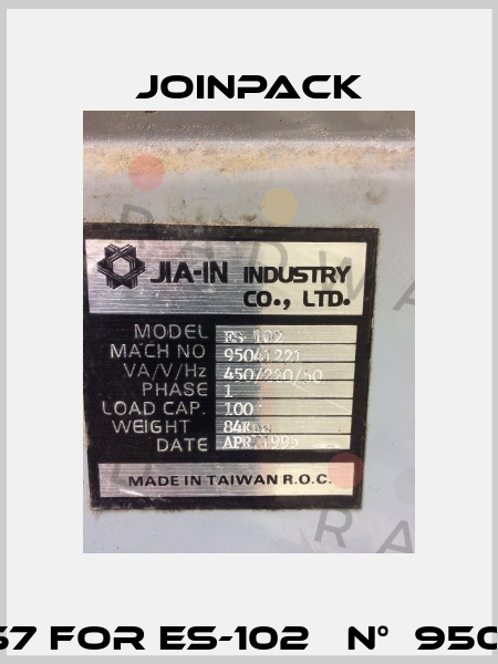 pos. 57 for ES-102   n°  95041221  JOINPACK