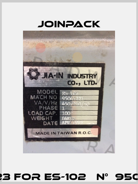 pos. 23 for ES-102   n°  95041221  JOINPACK