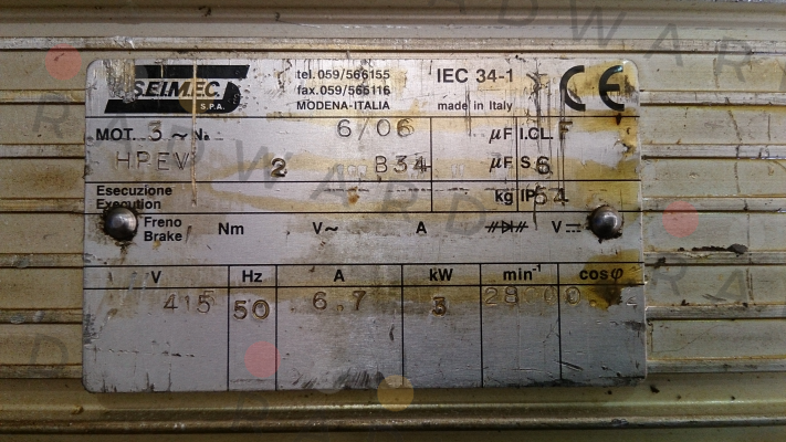 HPEV71SA SEIMEC-Flachmotor  Seimec (Rossi)