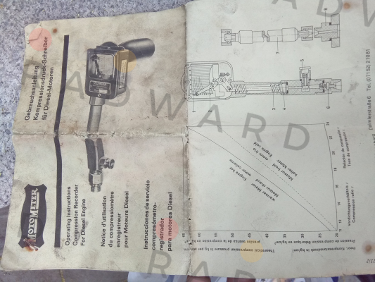 Compression Recorder 10-60 Bar  Motometer