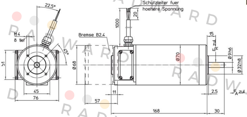 70010511 (S) Type GNM4175A  Engel Motor