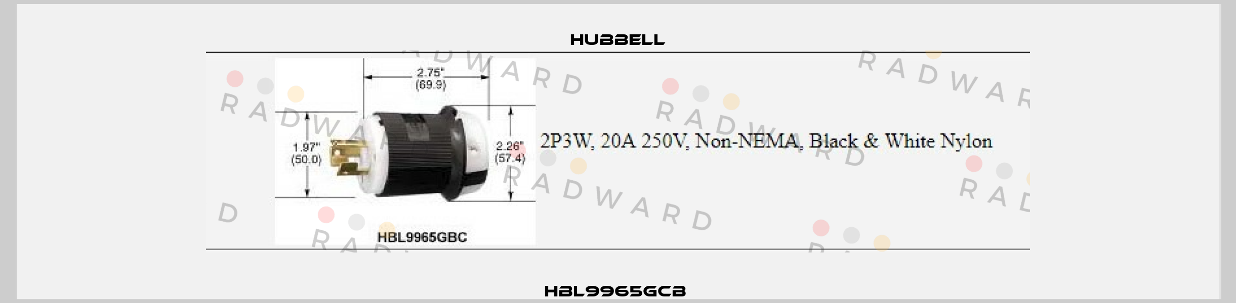 HBL9965GCB  Hubbell