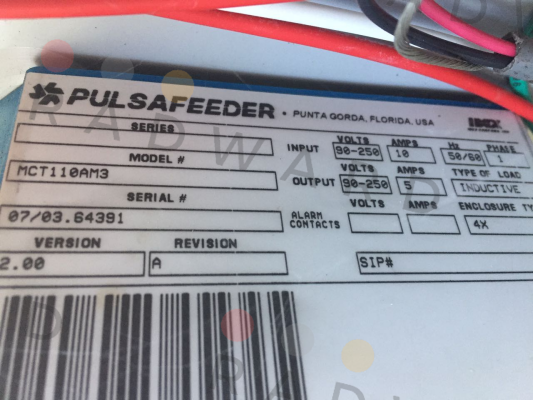 MCT110AM3 obsolete,alternative MVS1XF-CZXXX  Pulsafeeder