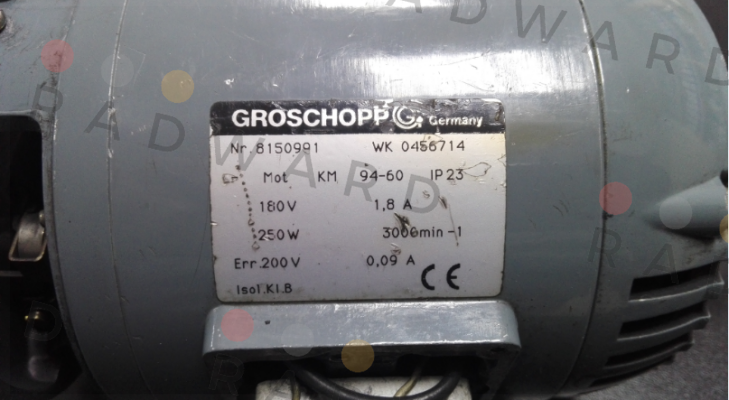 WK 0456714 obsolete, replaced by 200205  Groschopp
