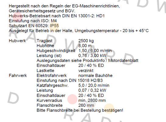ST 5025-6/1,5 1/1  Stahl CraneSystems