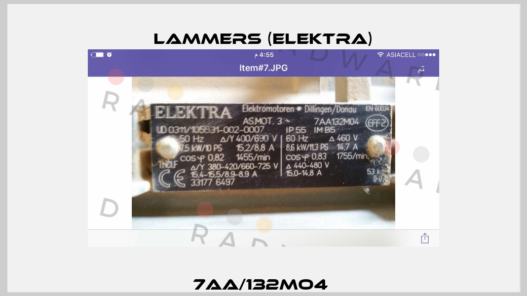 7AA/132Mo4  Lammers (Elektra)