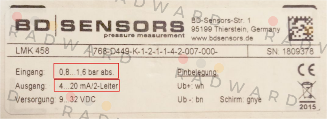 LMK 458  Bd Sensors