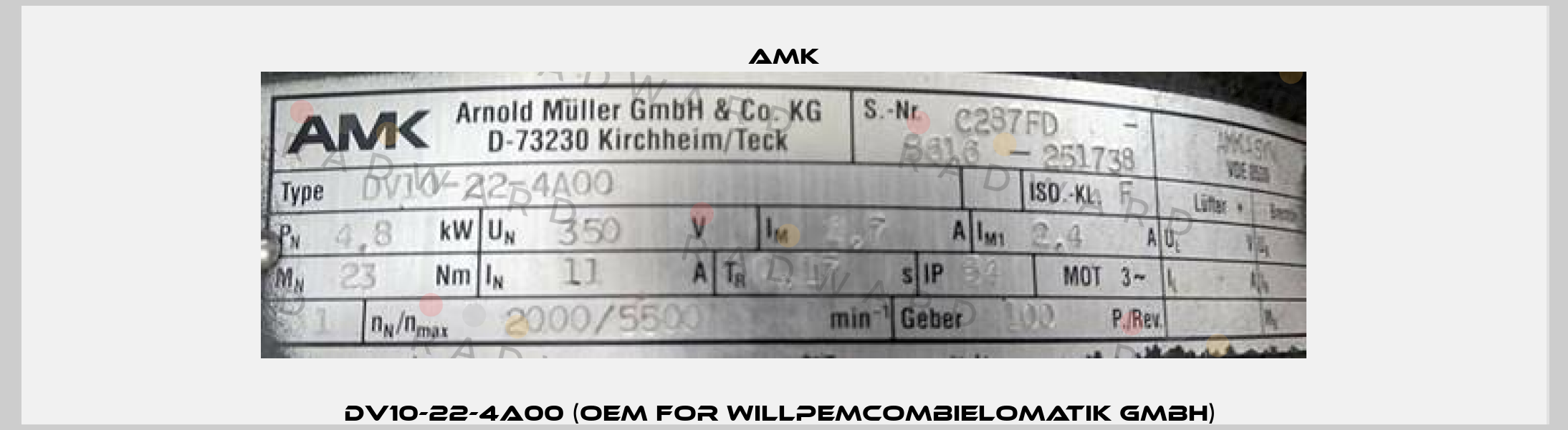 DV10-22-4A00 (OEM for WillPemcomBielomatik GmbH)  AMK