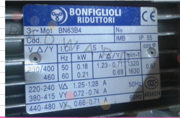 BN 63B 4 B5 Bonfiglioli