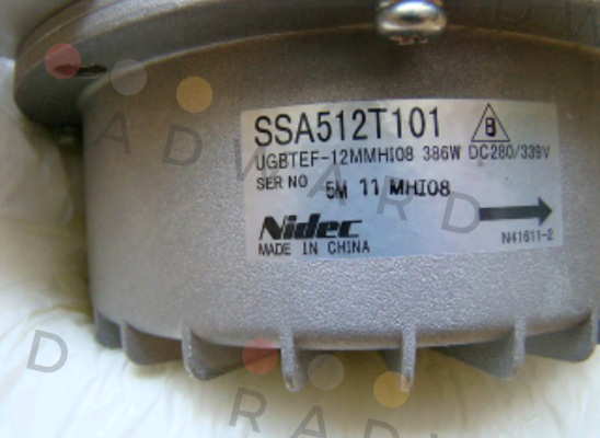 Cover for  SSA512T101  Nidec