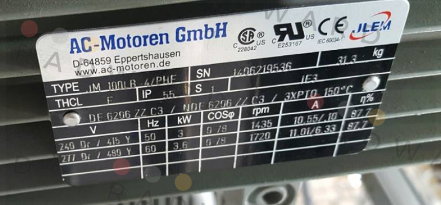 FCA 100 LB-4/ PHE AC Motoren