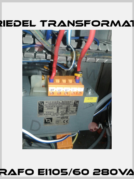 Heiztrafo EI105/60 280VA IP00  Michael Riedel Transformatorenbau