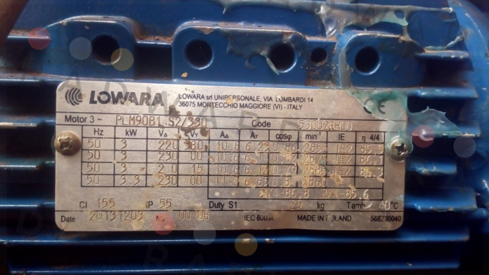 PLM90B14S2/33 IE3 Lowara