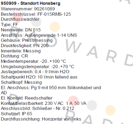 FF-015RMS-125 Honsberg